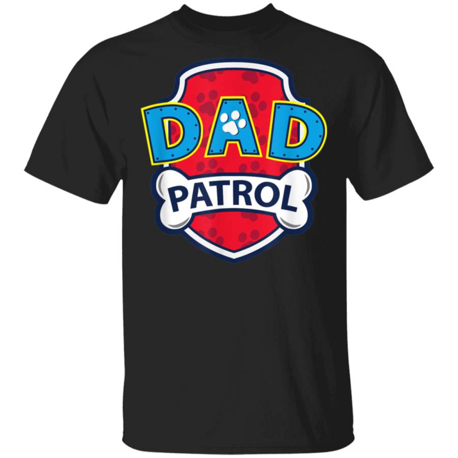 Mens Funny Dad Patrol TShirt  Dog Dad Tee