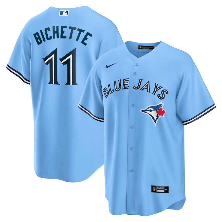 Bo Bichette 11 Toronto Blue Jays Alternate Men Jersey – Powder Blue