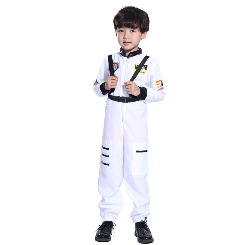 Astronaut Kostuum Voor Kids Space Pak Rol Spelen Dress Up Kostuum School Uniformen Cosplay Party alx