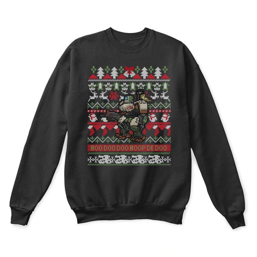 Boo Doo Doo Boop De Doo Overwatch Bastion Christmas Ugly Sweaters