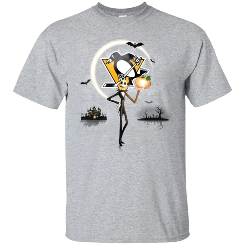 Jack Halloween Shirt For Pittsburgh Penguins Fans Cotton T-Shirt