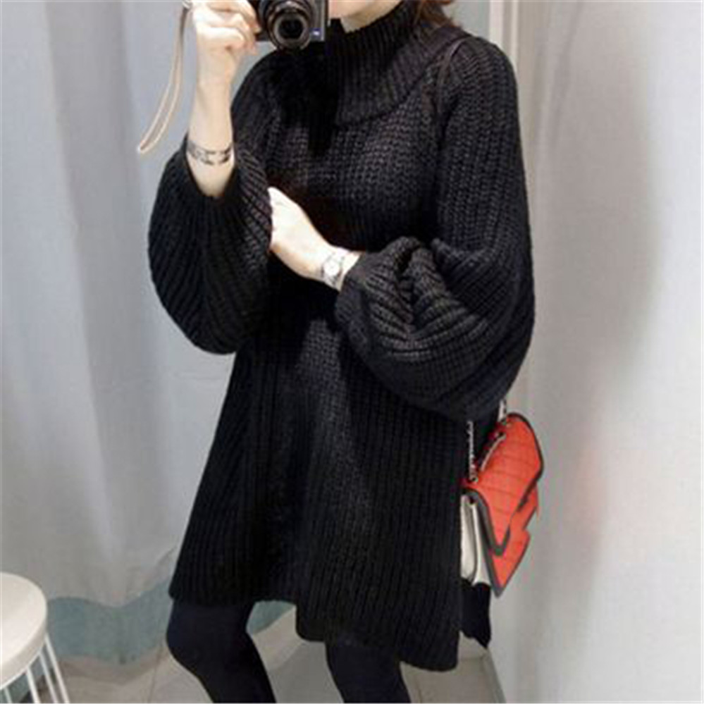 Warm 2021 Autumn Winter Sweater Dress Knitted Mini O-neck Zipper Dresses Women Sheath Bodycon Knitted Sweater Robes Vestidos alx