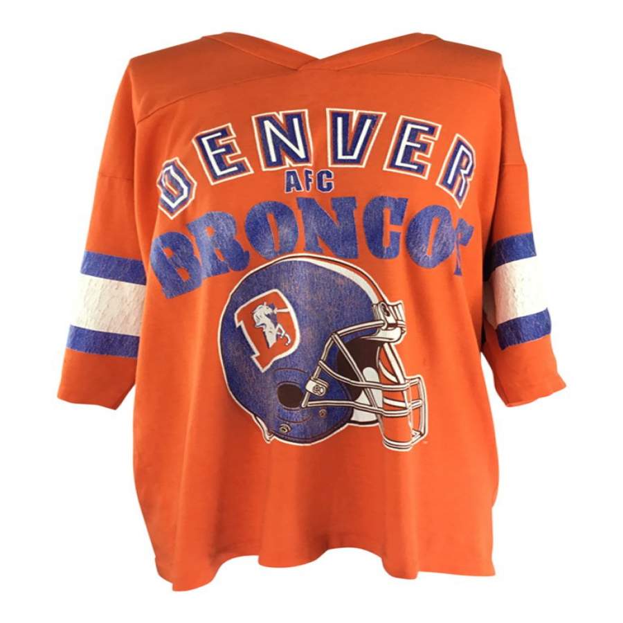 Vintage Denver Broncos Jersey Tee T0492