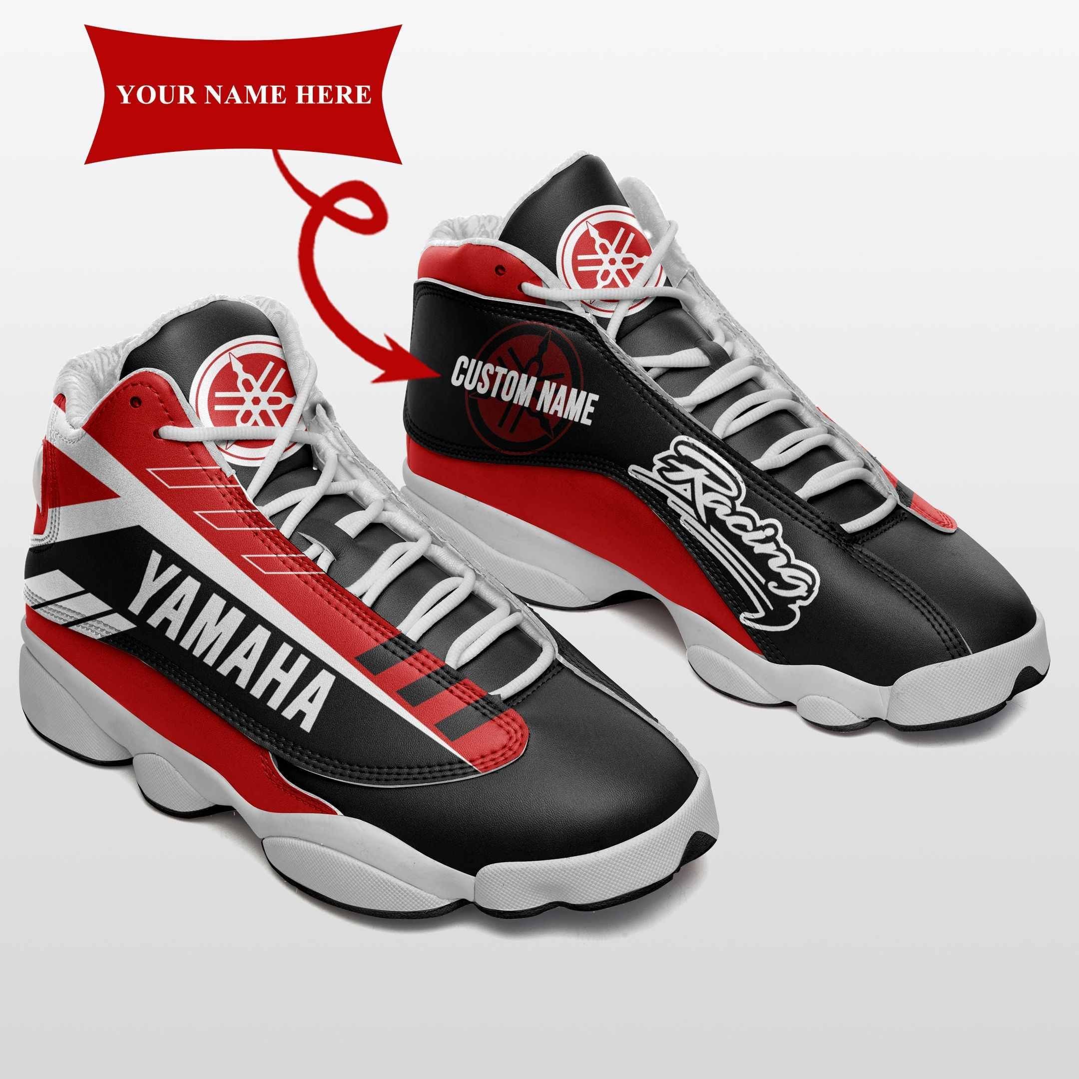 Custom Yamaha Racing AN-NH Air JD13 Shoes Ver1 (Red)