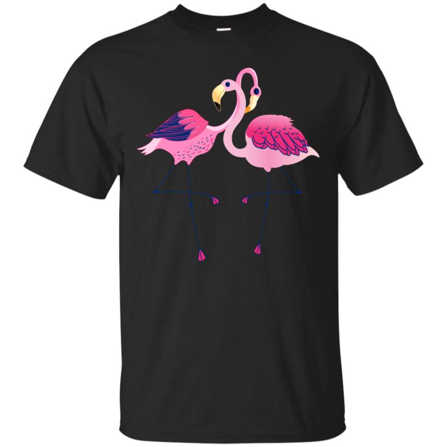 ANIMAL – Cute Pink Flamingos Illustration T Shirt & Hoodie