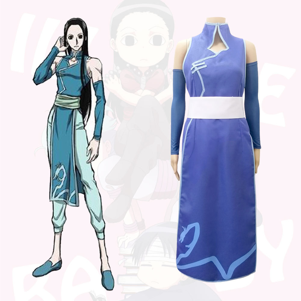 Anime Hunter X Hunter Illumi Zoldyck Irumi Zorudikku Cosplay Costume Top+pant+sleeves Halloween Clothing Suits Sets Cosplay alx