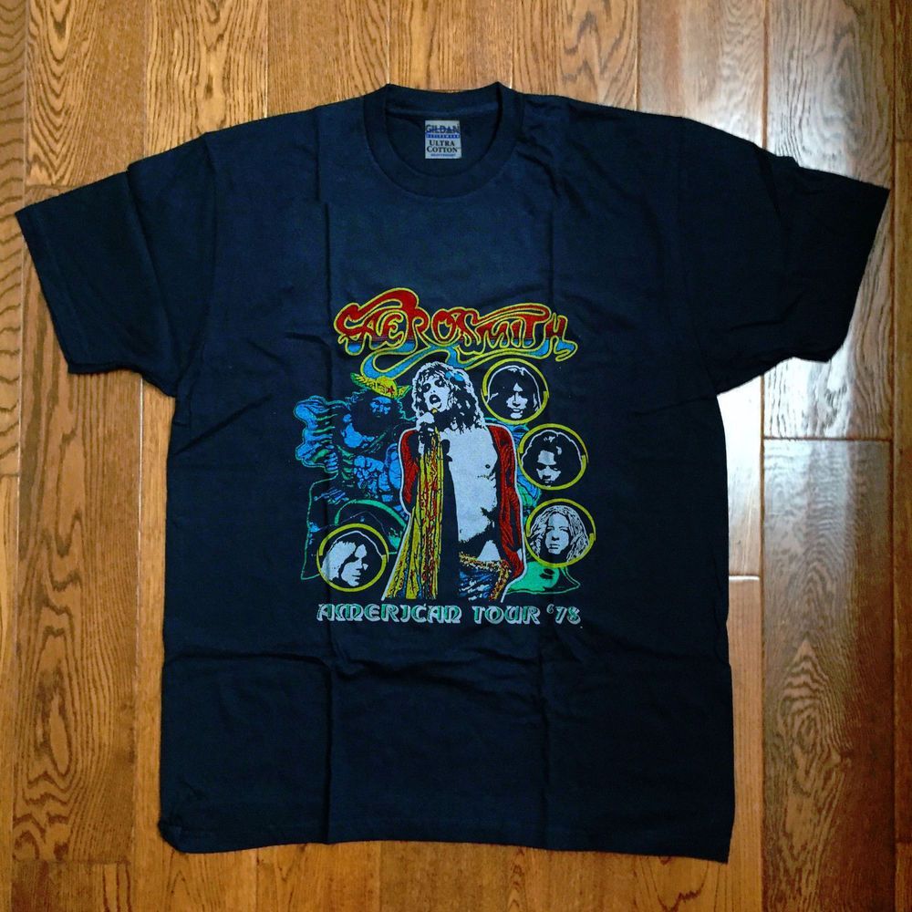 1978 Aerosmith In Concert American Tour Rock Shirt Reprint Usa Shirt