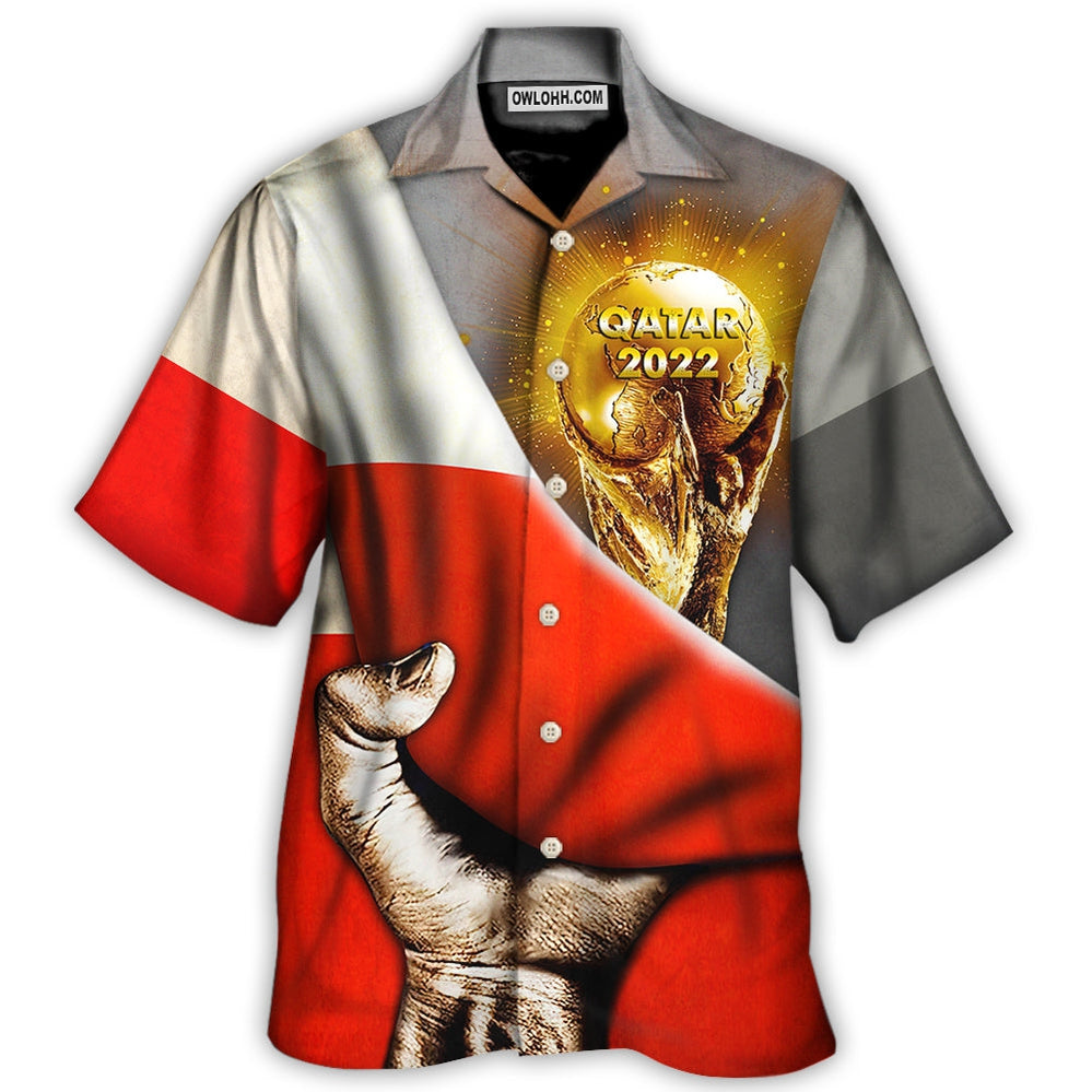 World Cup Qatar 2022 Poland Will Be The Champion – Hawaiian Shirt  – Owl Ohh