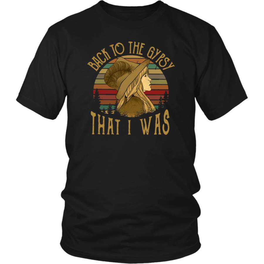 Retro Vintage Back To The Gypsy That I Was shirt