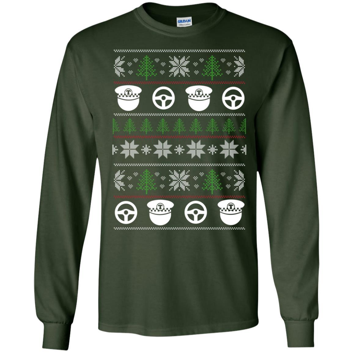 Ugly Sweater Bus Driver Symbol Tee Shirt Gift