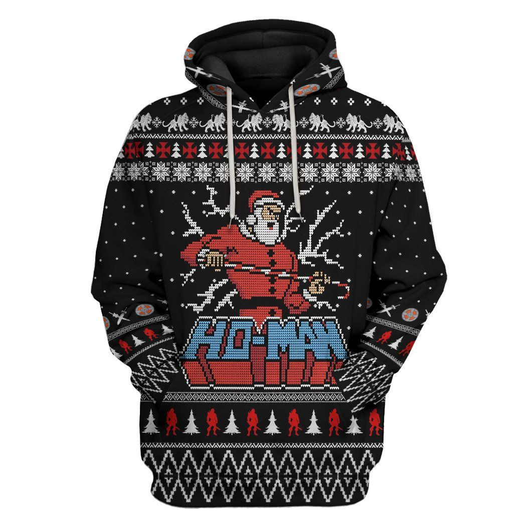 3D Ho Man Ugly Christmas Sweater Custom Tshirt Hoodie Apparel