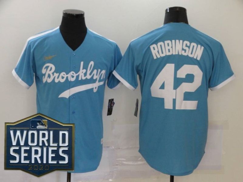 Brooklyn Dodgers Jackie Robinson #42 2020 MLB Blue Jersey