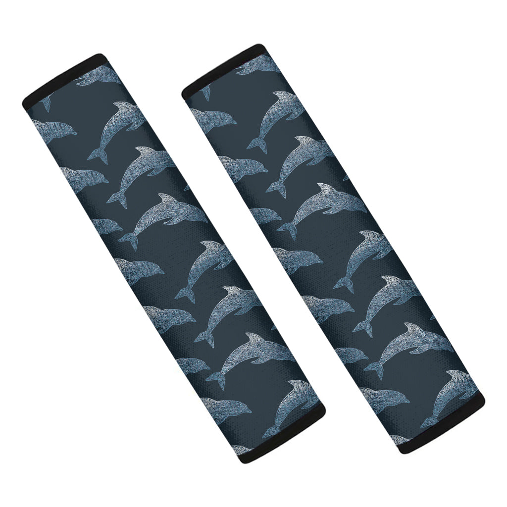 Dolphin Dot Pattern Print Car Seat Belt Covers