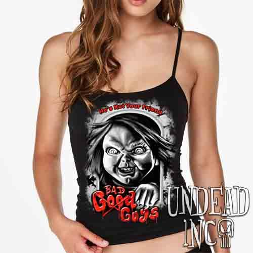 Chucky Bad Guys Black & Grey – Petite Slim Fit Tank