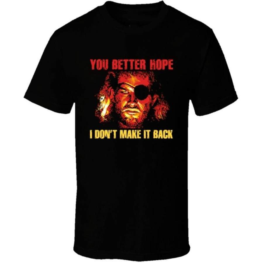 Snake Plissken T Shirt Round Neck Short Sleeves Tops Clothing