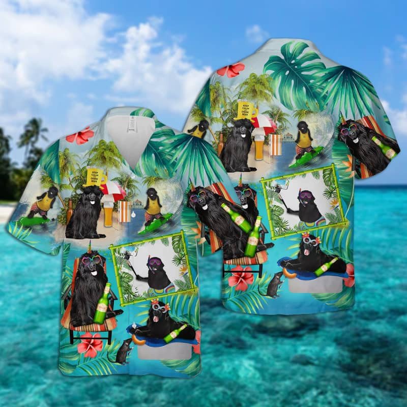 Felacia Newfoundland Dog Surfing Hawaii Shirt Ha30573