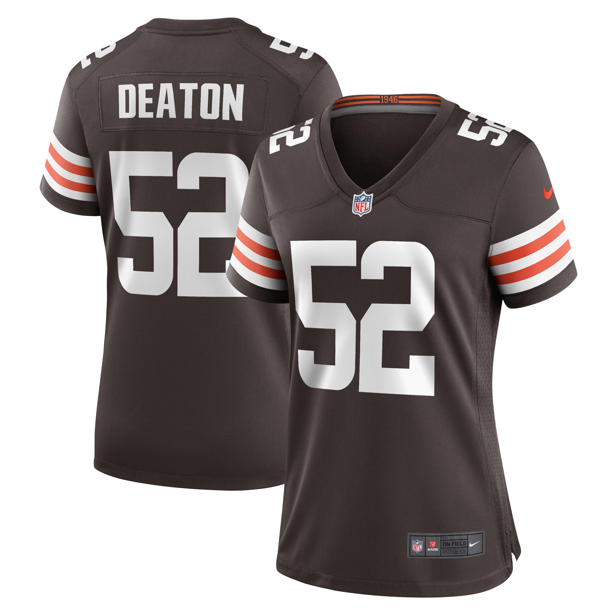 Women’s Cleveland Browns Dawson Deaton Brown Game Player Jersey