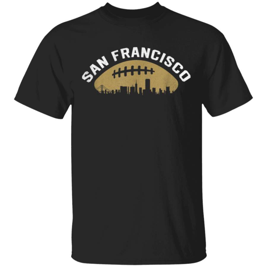 Vintage San Francisco Football City Skyline TShirt