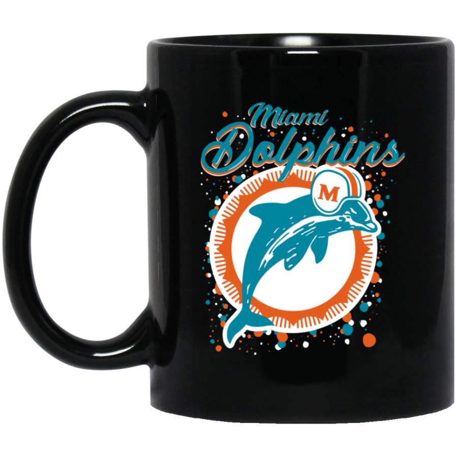 Miami Dolphins vintage logo Mug Black Mug