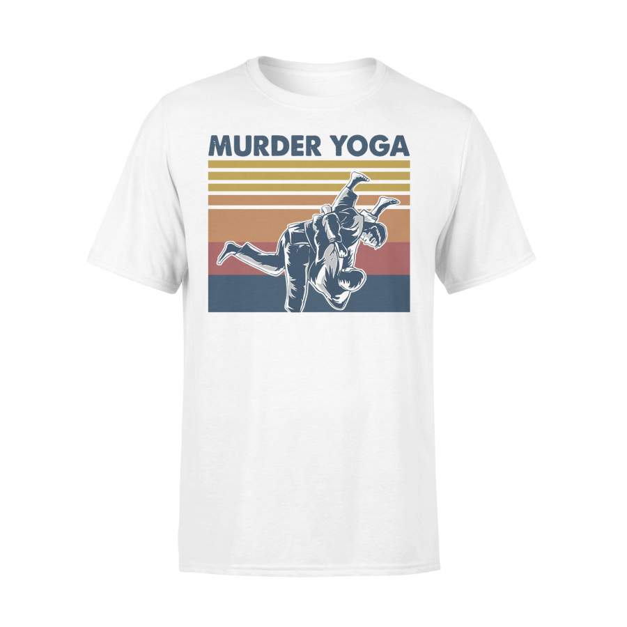 Jiu Jitsu Murder Yoga Vintage T-shirt