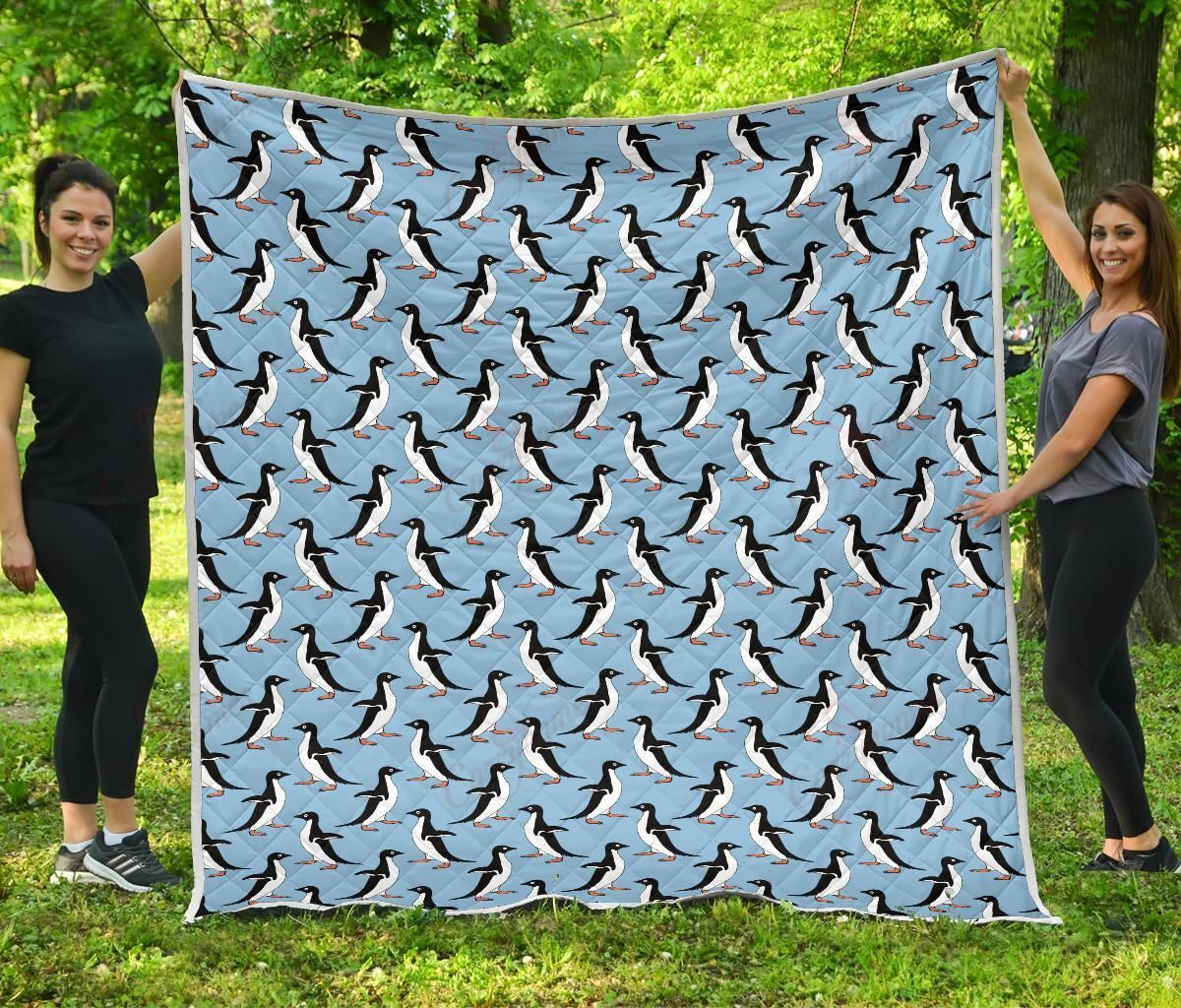 Penguin Dance Pattern XL0104657CL Quilt Blanket