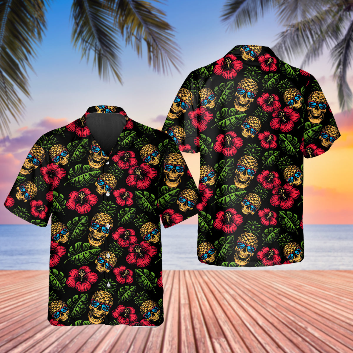 Weird Skull Pineapple Hawaiian Shirt