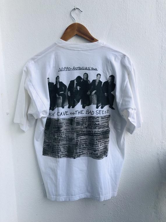 Vintage Nick Cave The Bad Seeds henry s Dream Tour 1992 Post Punk Band shirt