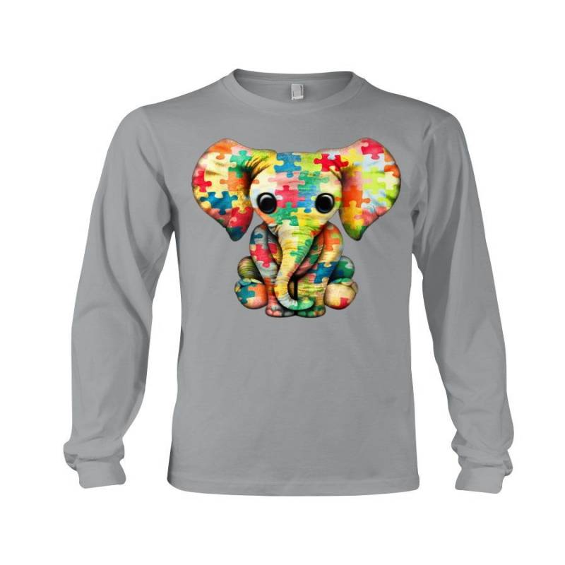 Autism Elephant 2020 Trending Custom Design Unisex Long Sleeve