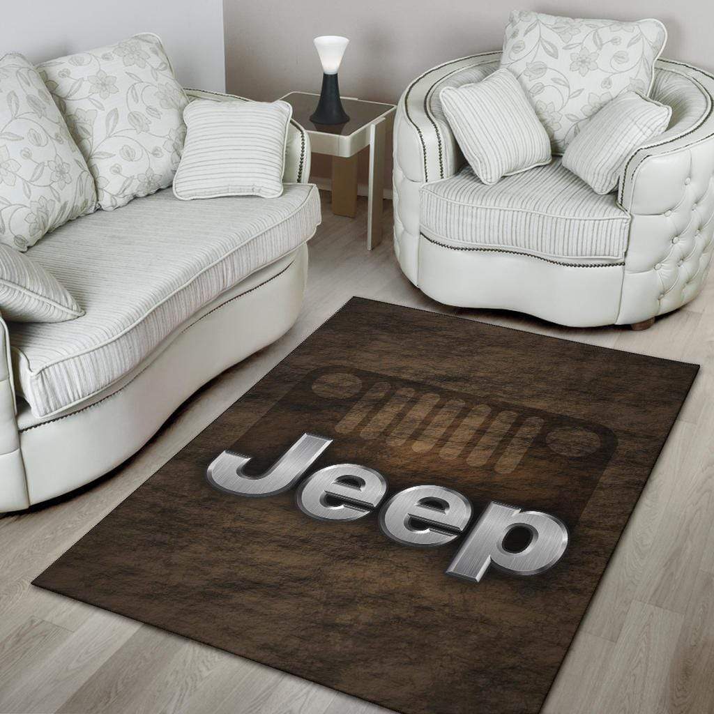 Jeep Old Vintage Rectangle Rug Lt11