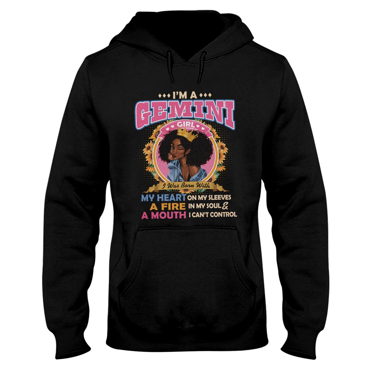 Black Queen Im A Gemini Girl Ez13 1609 Hoodie