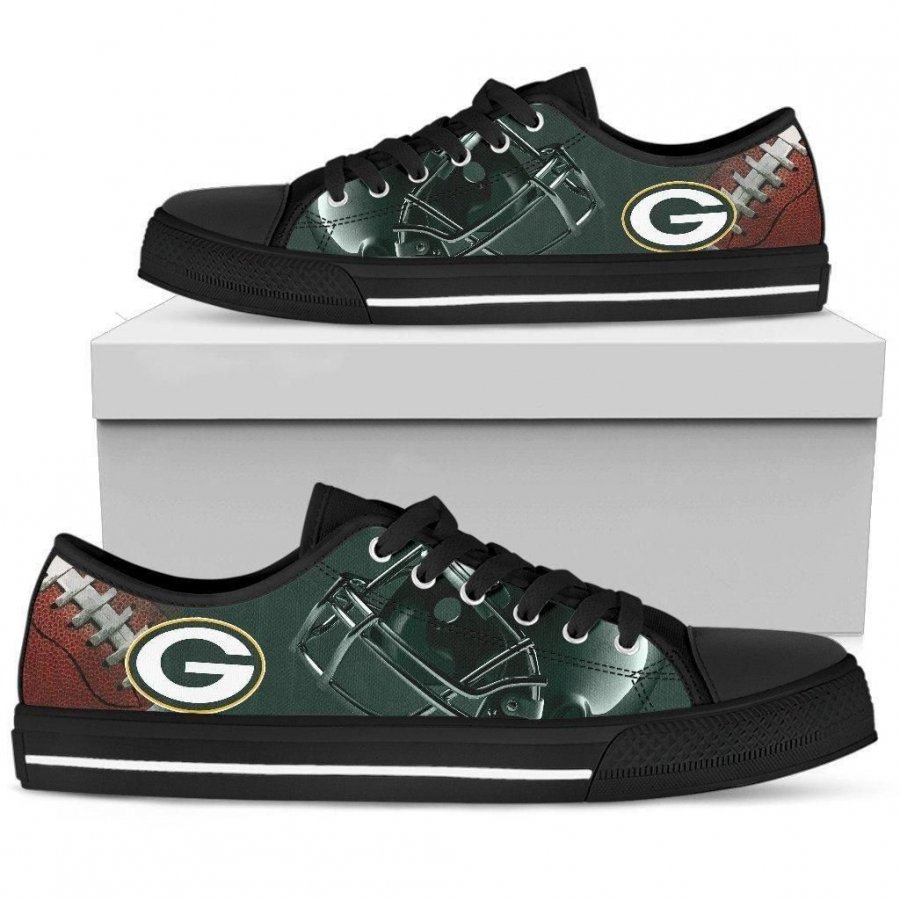 Artistic Scratch Of Green Bay Packers�Low Top Shoes