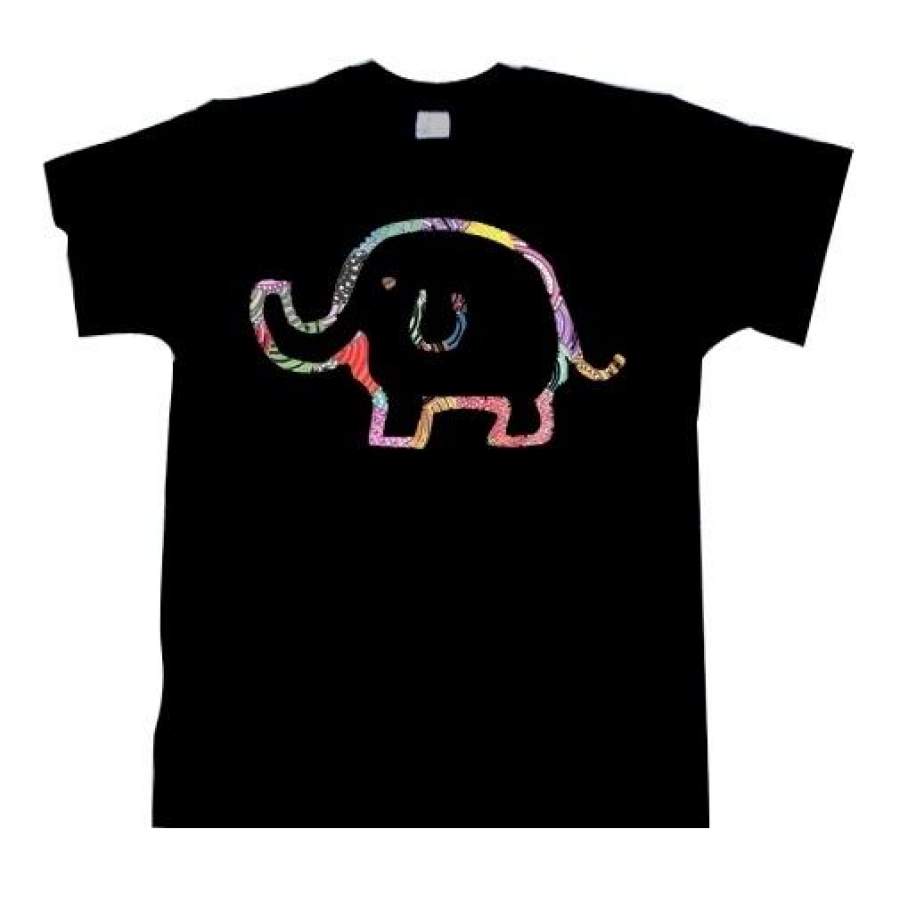 Cartoon elephant t shirt Mammoth elephant t shirt animal print tee cute rainbow elephant cartoon animal tshirt