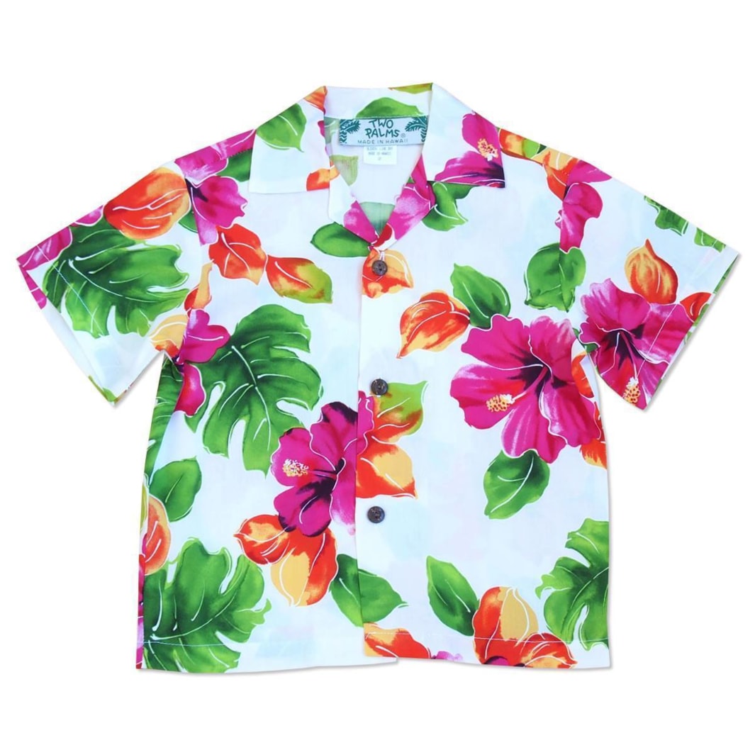 Hoopla White Hawaii Boy Shirt Ha87909