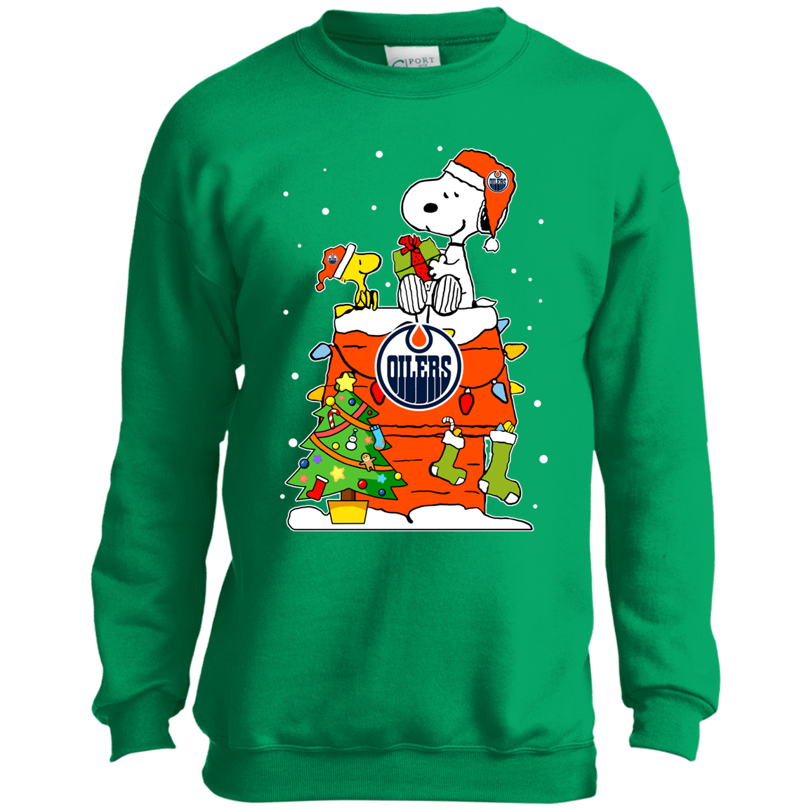 Find Edmonton Oilers Snoopy Ugly Christmas Sweaters Shirts