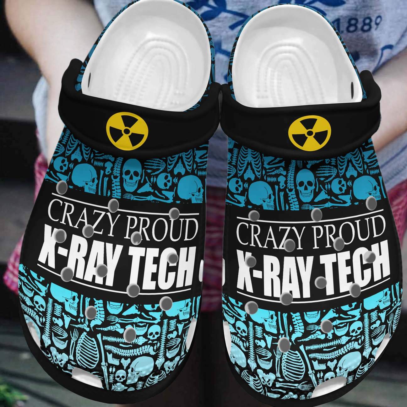 Radiology Personalized Clog, Custom Name, Text, Color, Number Fashion Style For Women, Men, Kid, Print 3D Proud X-Ray Tech