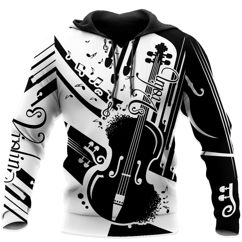 Violin Musical Instrument 3D All Over Printed Hoodie For Men And Women