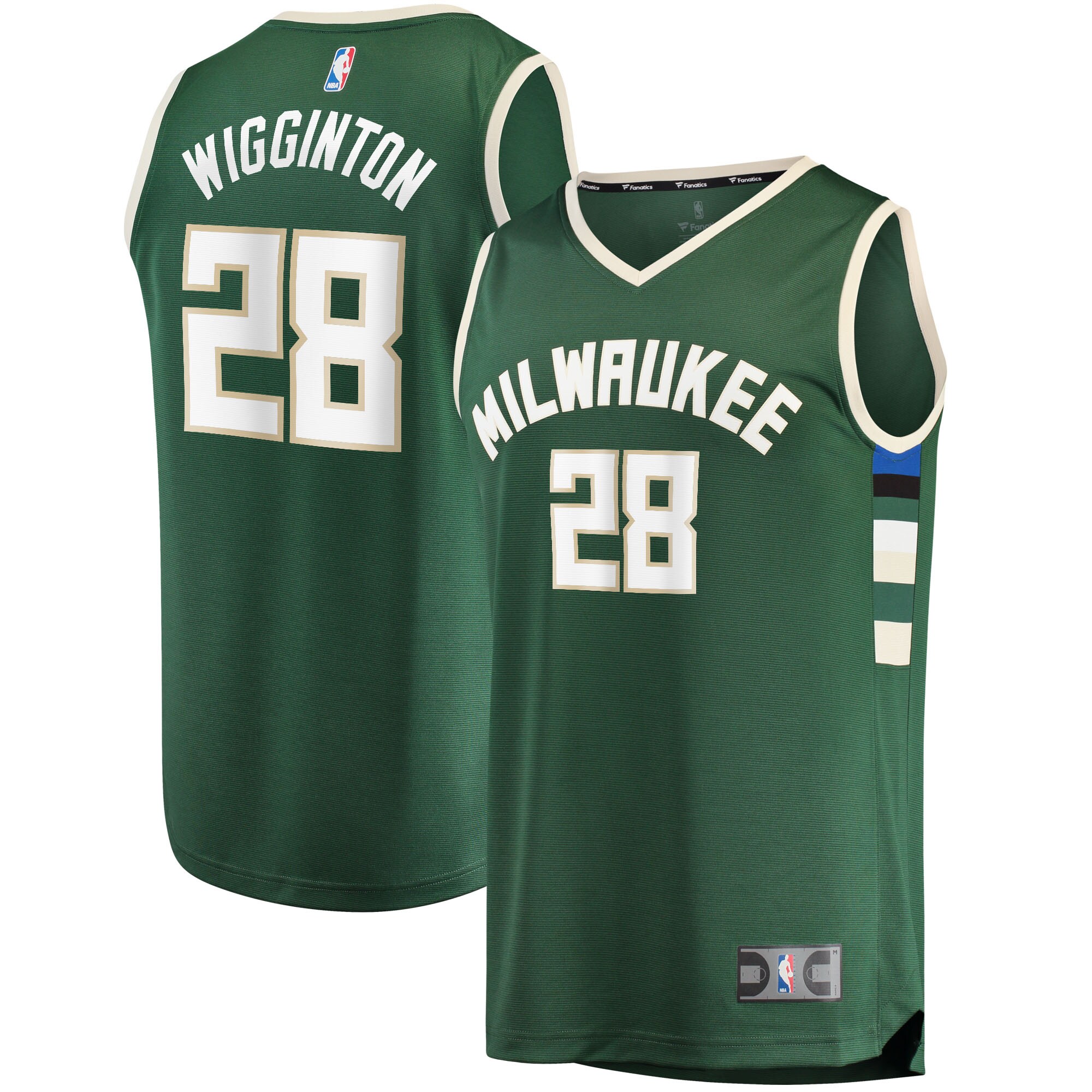 Lindell Wigginton Milwaukee Bucks 2021/22 Fast Break Jersey – Icon Edition – Green