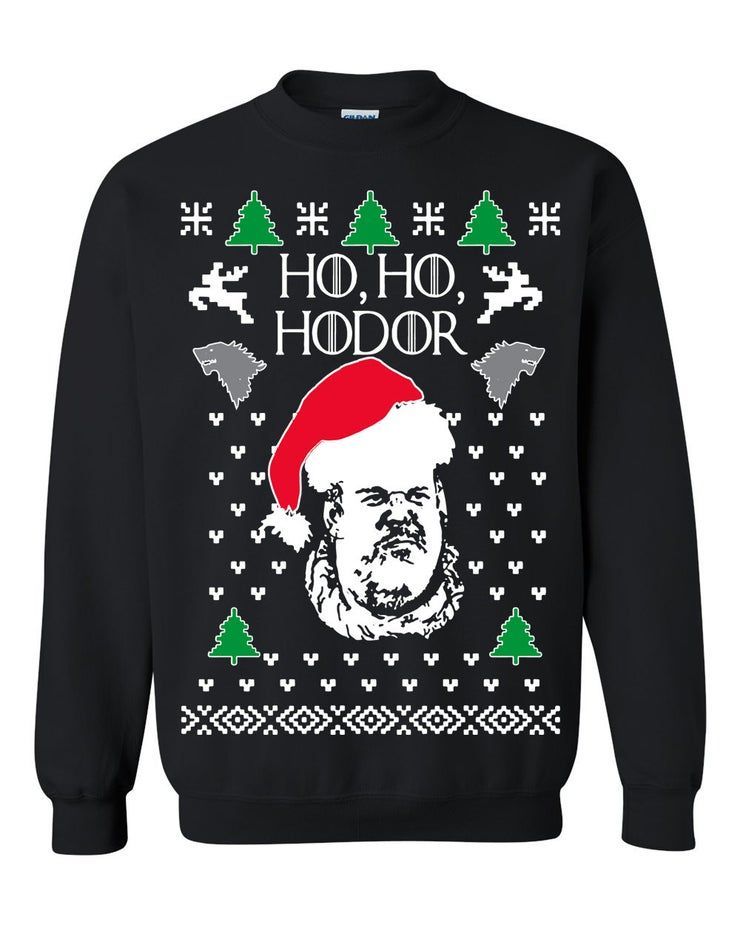 Oncoast Ho Ho Hodor Ugly Christmas Funny Christmas Holiday Shirt