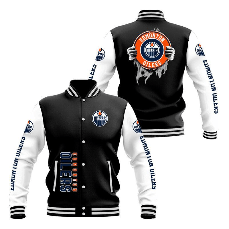 Edmonton Oilers Baseball Jacket Limited Edition For Fans