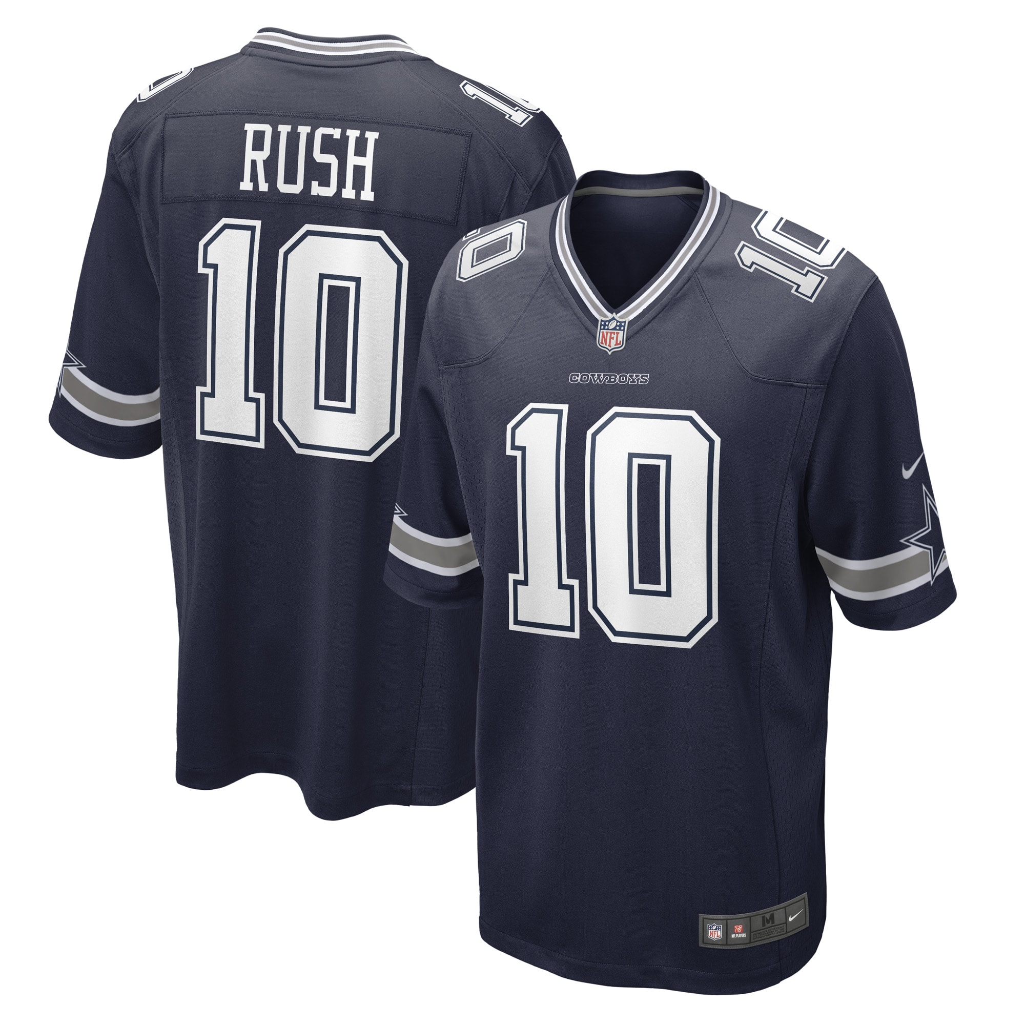 Men’s Dallas Cowboys Cooper Rush Navy Game Player Jersey