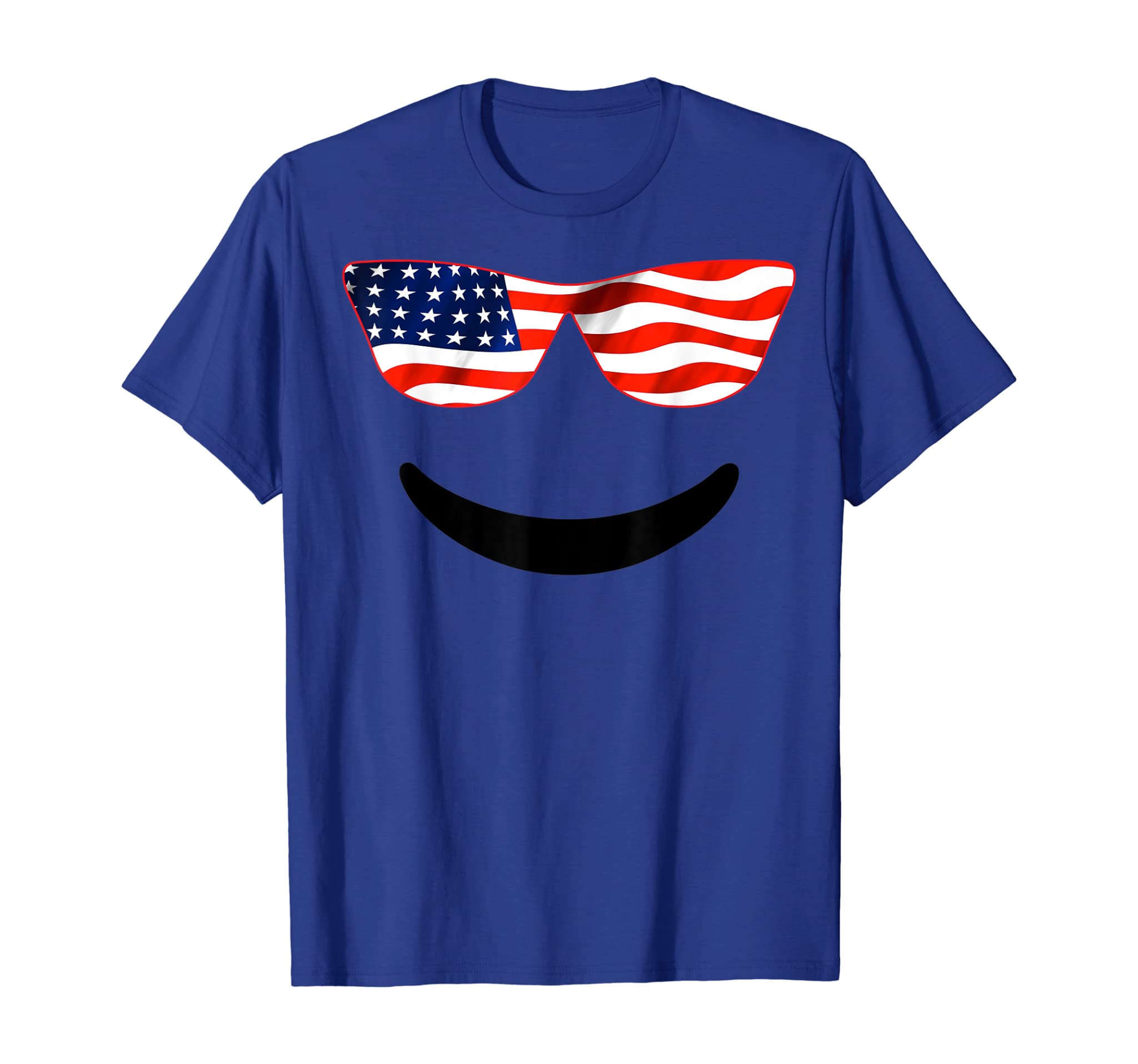 Unique Emoji TShirt For Independence Day US Flag Shades