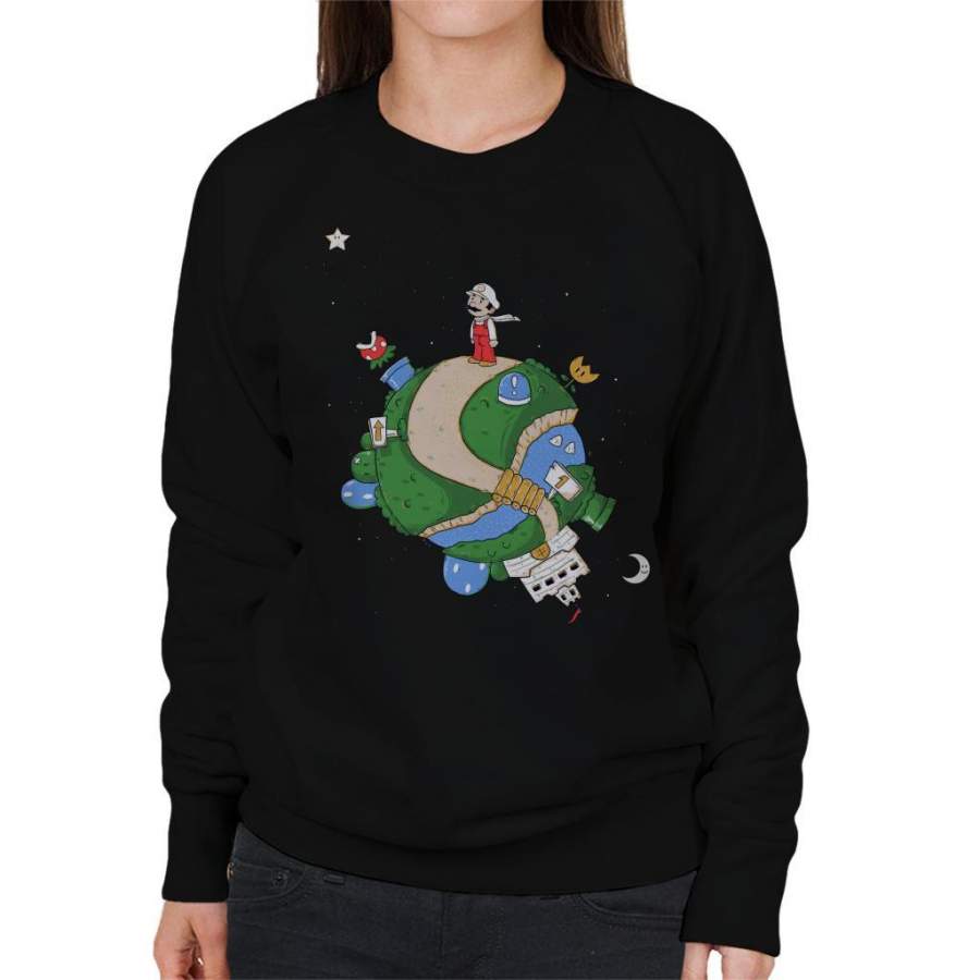 Little Moustache Super Mario Women’s Sweatshirt