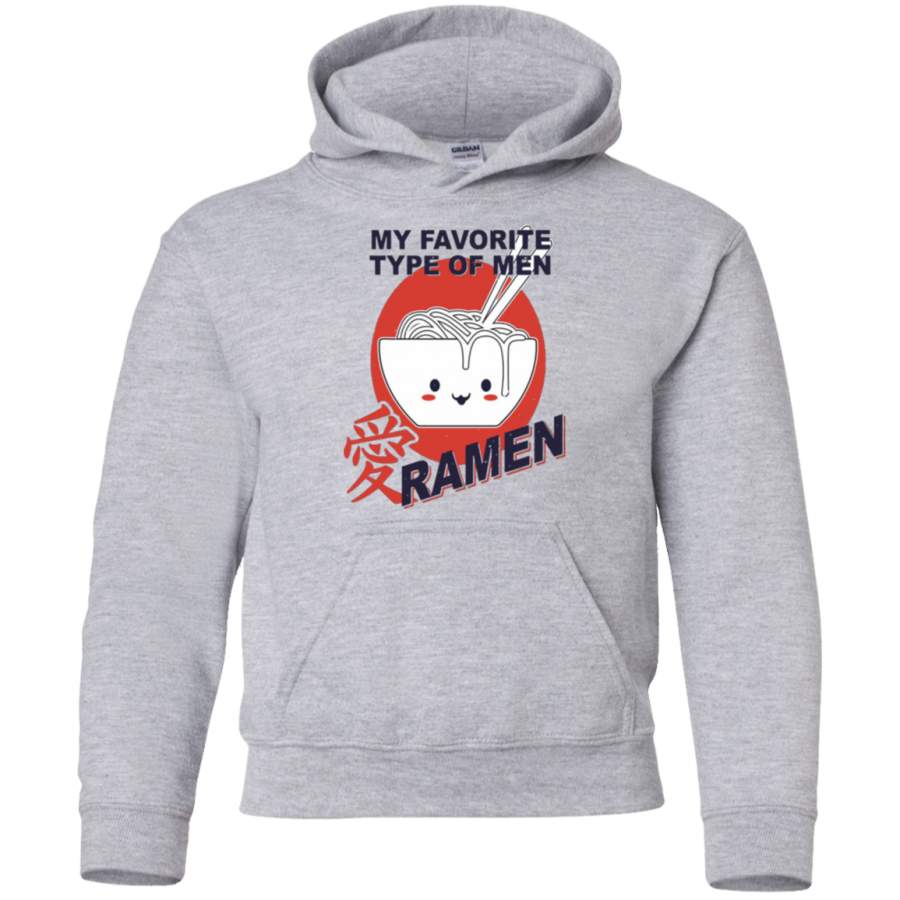 AGR My-favorite-type-of-men-ramen Youth Pullover Hoodie