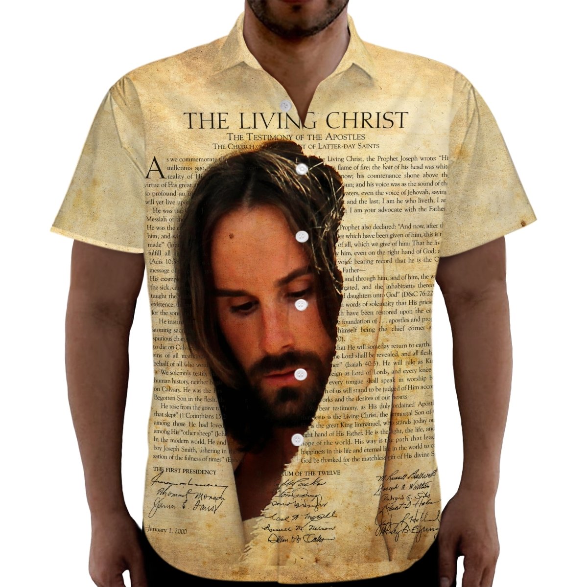 The Living Christ Vintage Jesus God Hawaiian Shirt