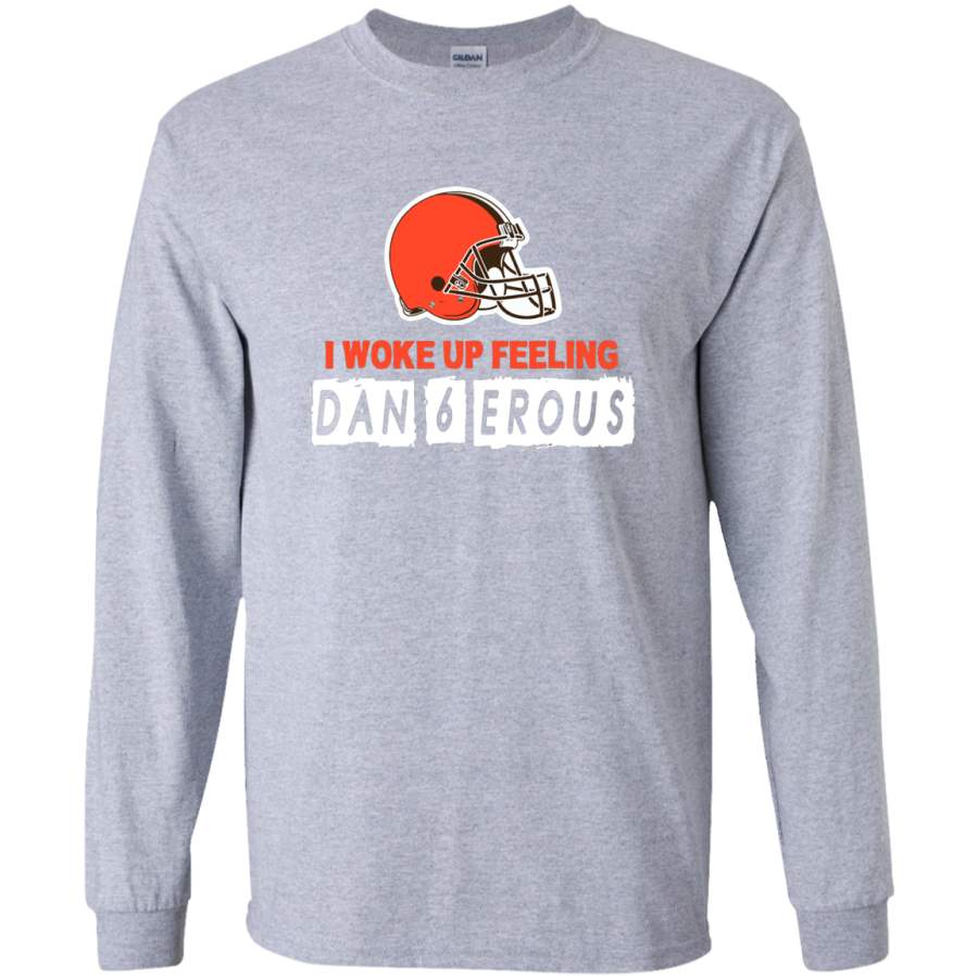 AGR Dangerous Baker Football Brown Long Sleeve T-Shirt