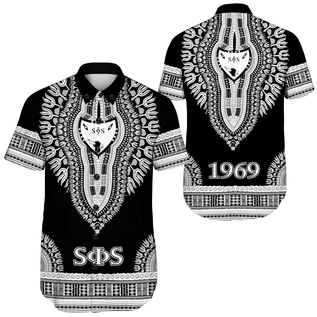 Africa Zone Shirt – Swing Phi Swing Dashiki Short Sleeve Shirt A31