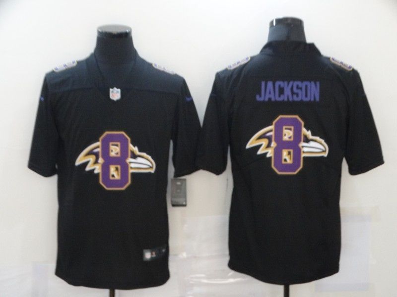 Baltimore Ravens Lamar Jackson #8 NFL 2020 Black Jersey