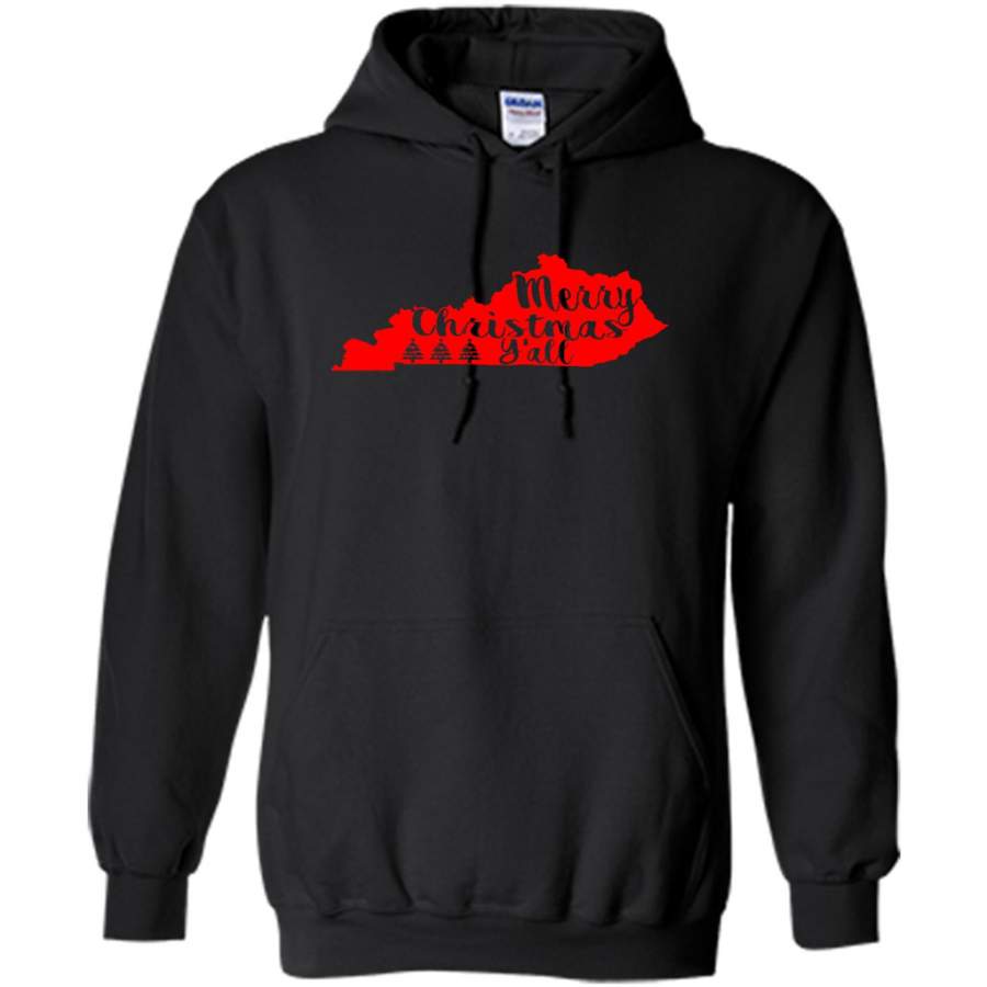 Merry Christmas Y’all Kentucky Lover – Gildan Heavy Blend Hoodie