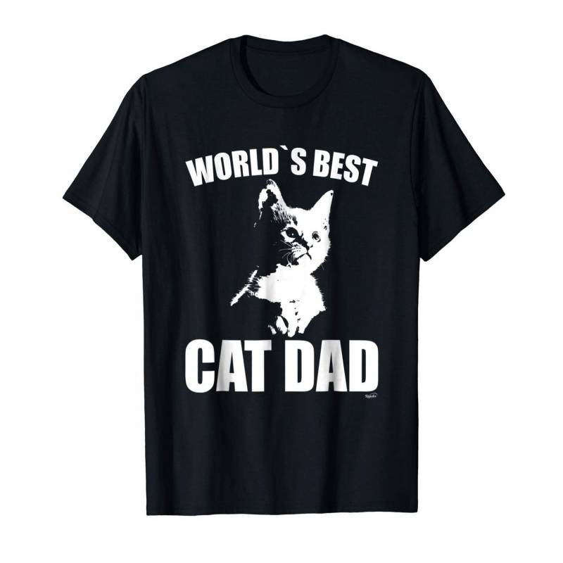 Mens Funny World`s Best Cat Dad Kitten Shirt