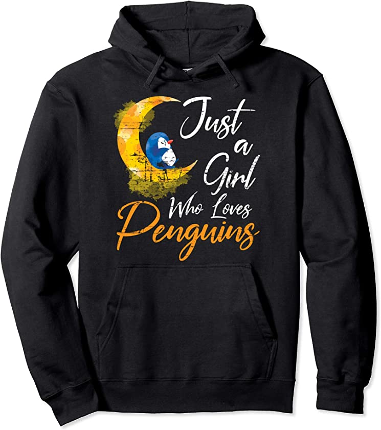 Just A Girl Who Loves Penguin Pullover Hoodie